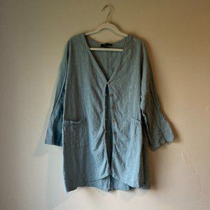 Light Blue Cover Up / Sweater Button Up